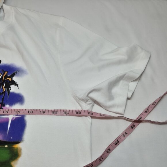 Born Fly Men's Fly 'N Free White Graphic Print T-Shirt Size XL (45) - Picture 9 of 10